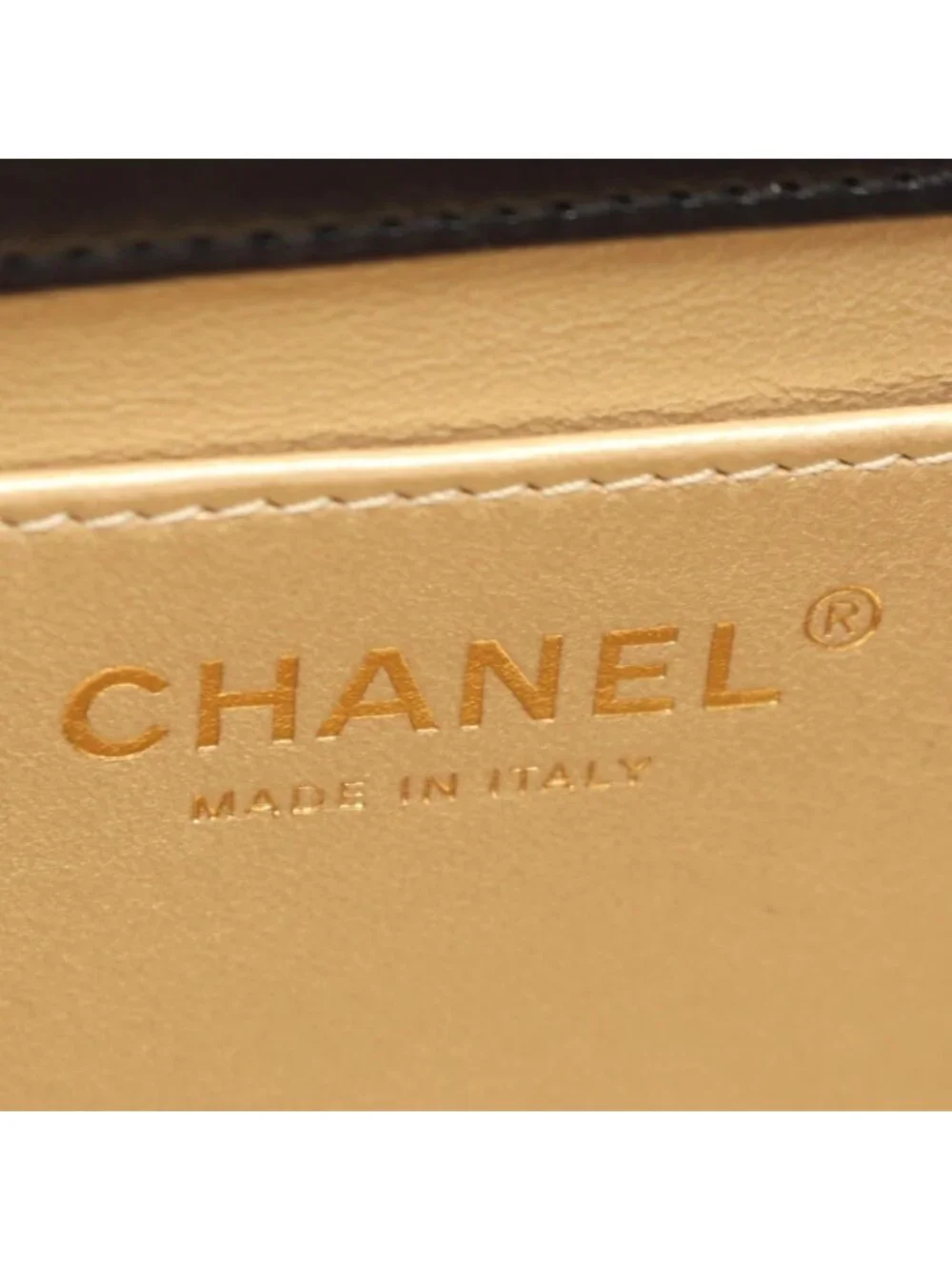 Chanel Shoulder Bag Quilted Mini Flap 2-Way Black Lambskin